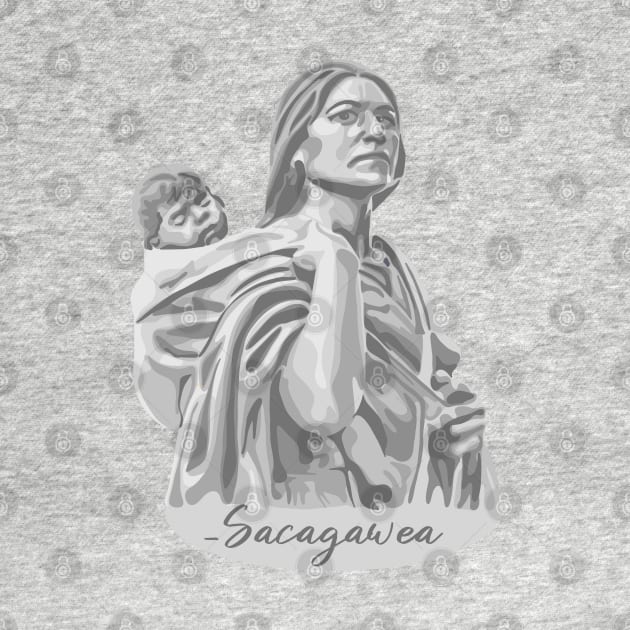 Sacagawea Portrait by Slightly Unhinged